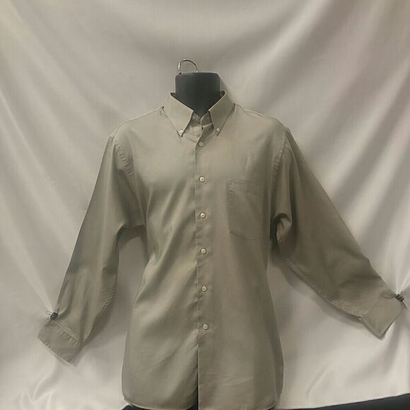 COPY - MEN'S VAN HEUSEN GRAY LONG SLEEVE DRESS SHIRT NWOT - Picture 1 of 5